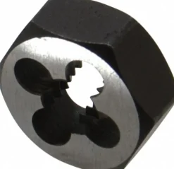 Hex Rethreading Die: 1/4-20, Right Hand, Carbon Steel