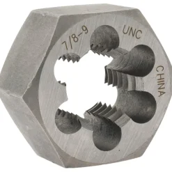 Hex Rethreading Die: 7/8-9, Right Hand, Carbon Steel