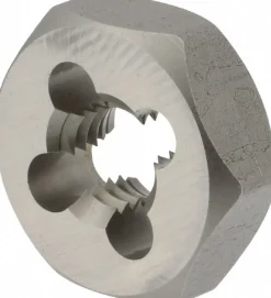 Hex Rethreading Die: 5/8-11, Right Hand, 1-7/16" Hex, Carbon Steel
