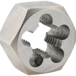Hex Rethreading Die: 7/16-20, Right Hand, Carbon Steel
