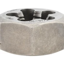 Hex Rethreading Die: 7/16-20, Right Hand, Carbon Steel