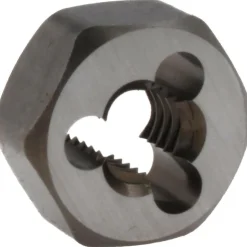 Hex Rethreading Die: 3/8-16, Right Hand, Carbon Steel