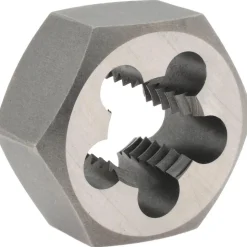 Hex Rethreading Die: 5/8-11, Right Hand, High-Speed Steel
