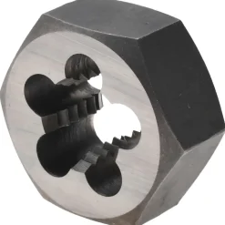 Hex Rethreading Die: 1/2-13, Right Hand, High-Speed Steel