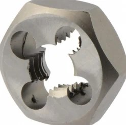 Hex Rethreading Die: 1/2-13, Right Hand, 1" Hex, Carbon Steel