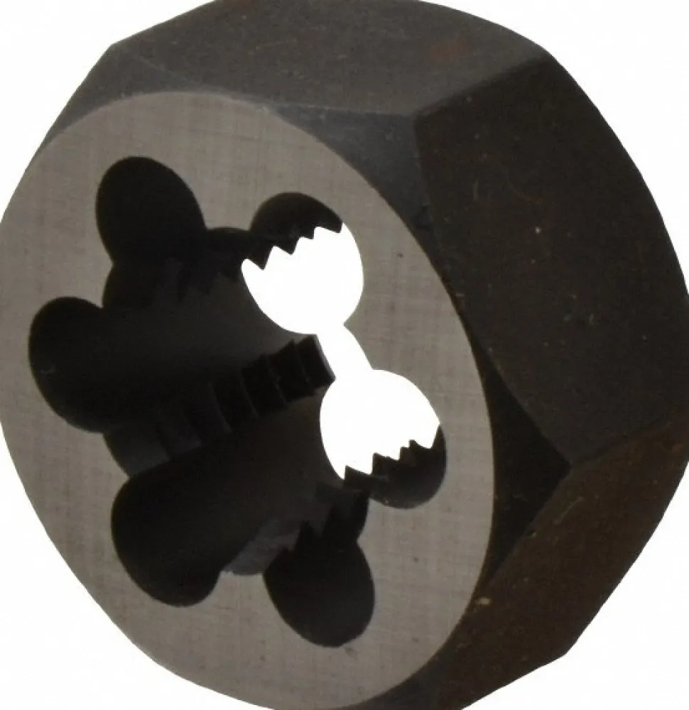 Hex Rethreading Die: 3/4-10, Right Hand, Carbon Steel