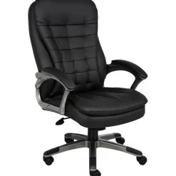 High Back Executive Chair Task Chair: Vinyl, 22-1/2