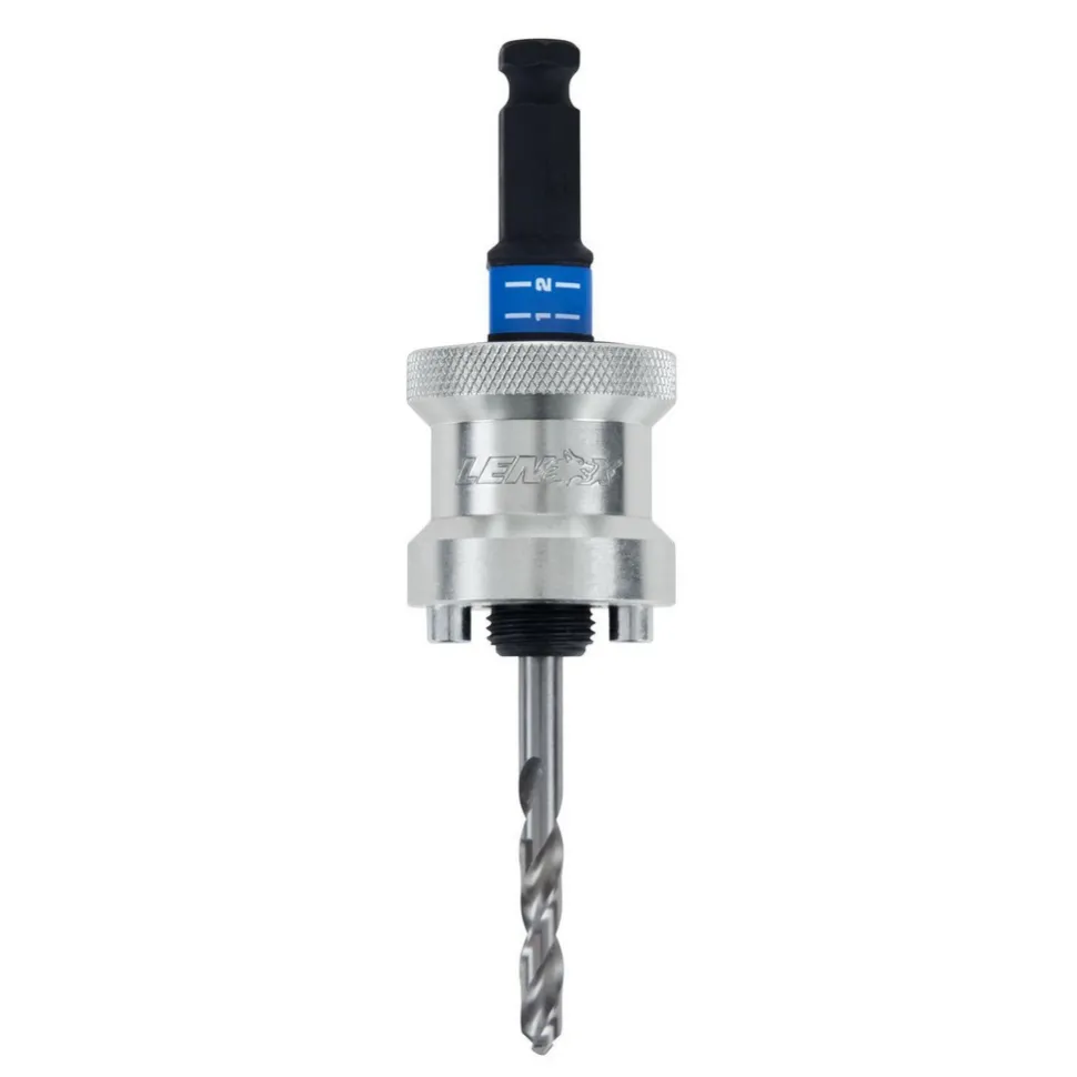 Hole-Cutting Tool Arbors: Tool Compatibility: 1-1/4 to 6 in Hole Saws; Hole Saw Compatibility: Lenox Hole Saws; Minimum Saw Diameter Compatibility: 1.25 in; Maximum Saw Diameter Compatibility: 6 in