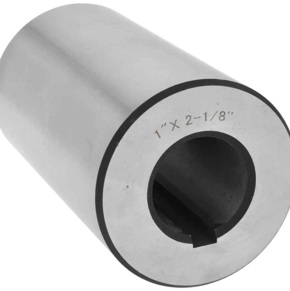 1" Hole Dia, 2-1/8" Outside Dia, 3-3/4" Long, Alloy Steel Machine Tool Arbor Bushing