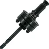 Hole Saw Arbor: 6" Saw Dia, Hex Shank, Drill Pilot