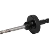 Hole Saw Arbor: 6" Saw Dia, Straight Shank, Drill Pilot
