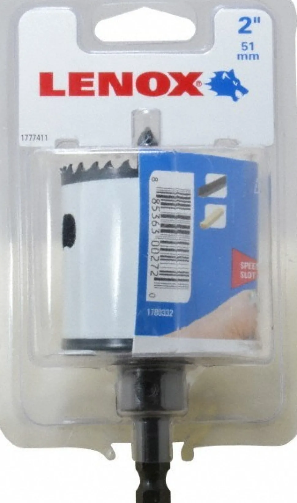 Hole Saw: 2" Saw Dia, 1-9/16" Cut Depth