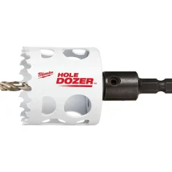 Hole Saw: 2" Saw Dia, 1-1/2" Cut Depth