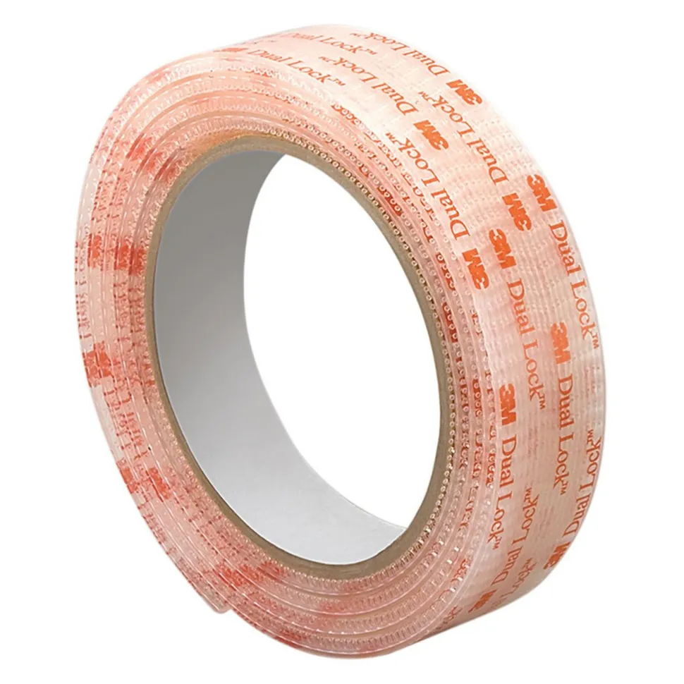 Hook & Loop: Shape: Roll; Tape Width: 1.00 in; Color: Clear