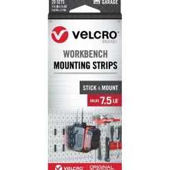 Hook & Loop: Shape: Strip; Tape Width: 0.50 in; Tape Length: 1.5 in; Color: Black