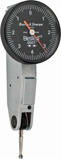 Horizontal Dial Test Indicator: 0.0080" Max, 0-5-0 Dial Reading