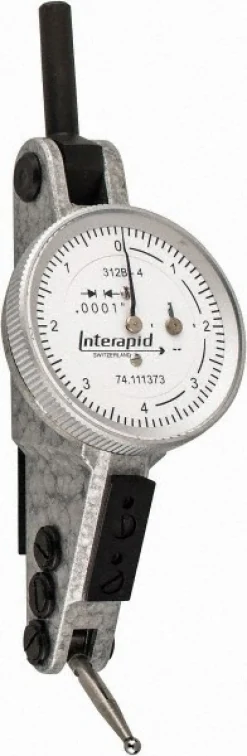 Horizontal Dial Test Indicator: 0.0160" Max, 0-5-0 Dial Reading
