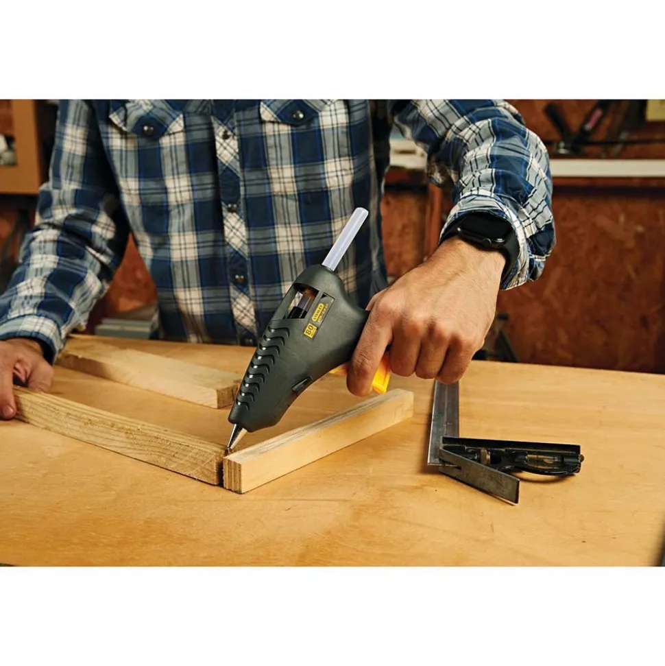 Hot Melt Glue Gun: Electric, Gray & Yellow