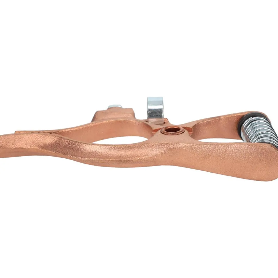 1-1/2 Inch Jaw Opening, 4 Inch Jaw Depth, 300 Amp Rating, Copper Welding Ground Clamp