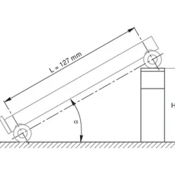 5-3/4 Inch Long x 1 Inch Wide x 0.0003 Inch Center to Center Accuracy, 0.0002 Inch Parallelism, 5 Inch Between Rolls, Sine Bar
