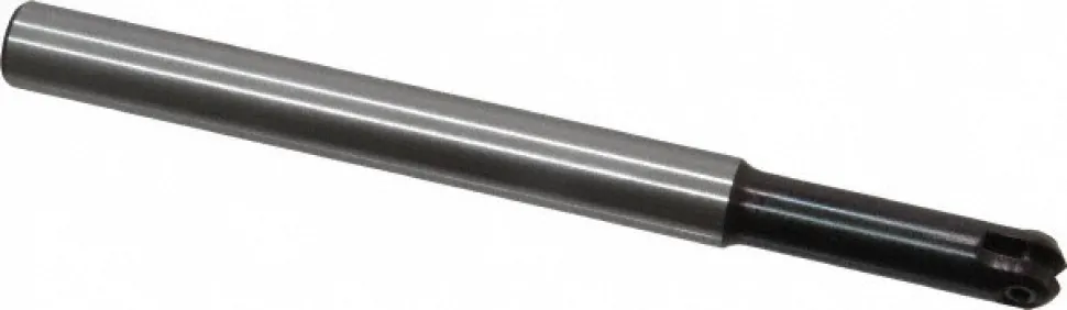 Indexable Ball Nose End Mill: 1/2" Cut Dia, High Speed Steel, 5.91" OAL