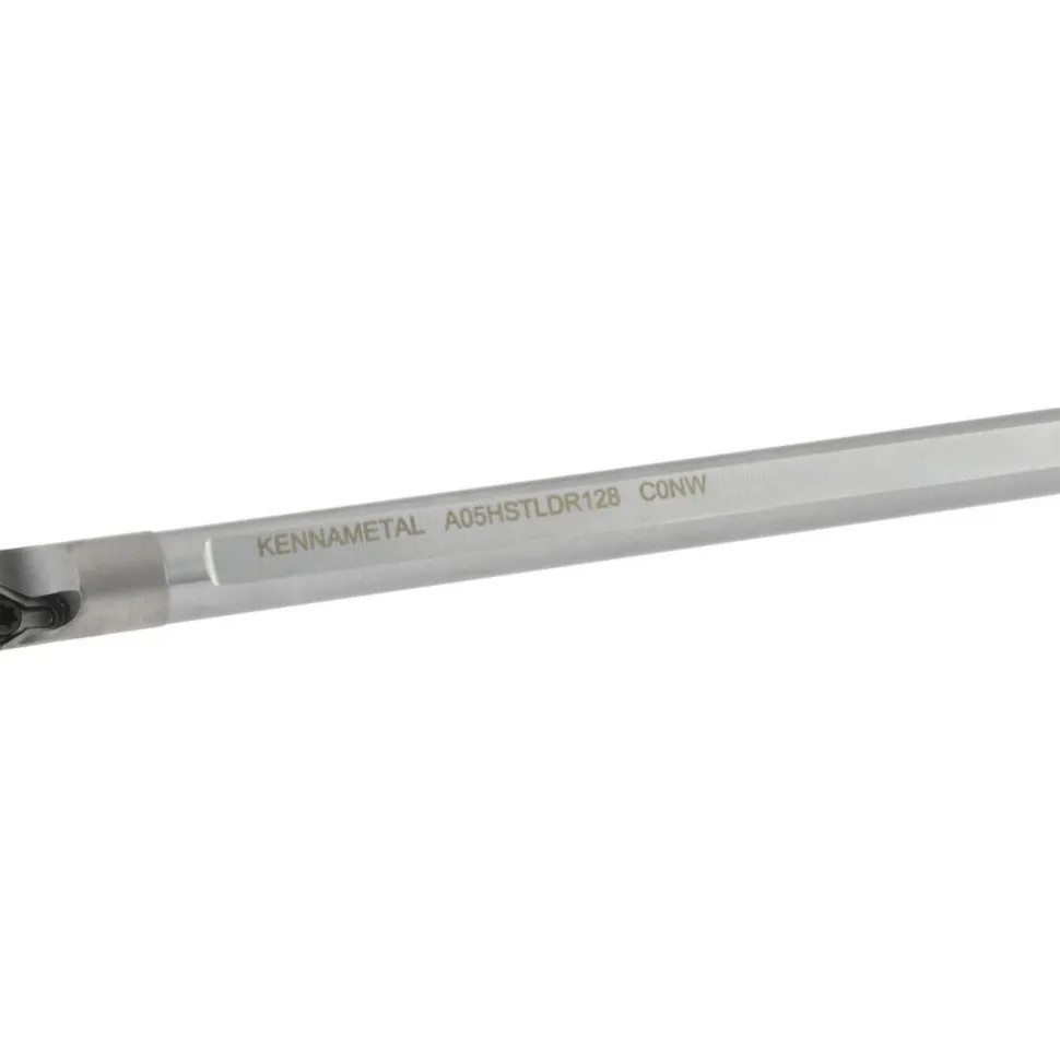Indexable Boring Bar: A05HSTLDR128, 0.3600" Min Bore, Right Hand, 5.000 deg Lead Angle, Steel