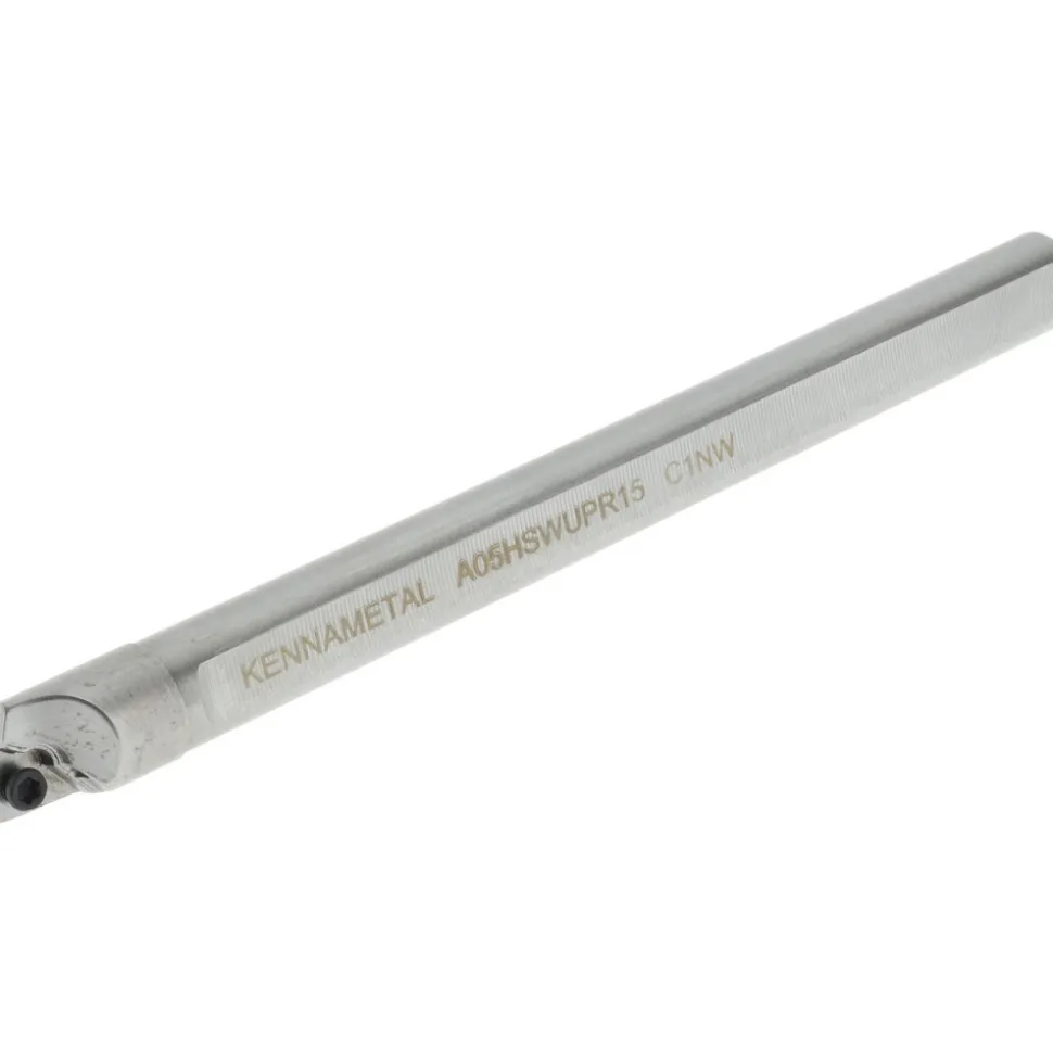 Indexable Boring Bar: A05HSWUPR15, 0.3470" Min Bore, Right Hand, 3.000 deg Lead Angle, Steel