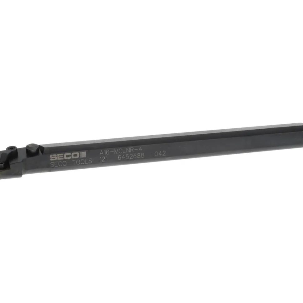 Indexable Boring Bar: A16-MCLNR-4, 1.2800" Min Bore, Right Hand, -5.000 deg Lead Angle, Steel