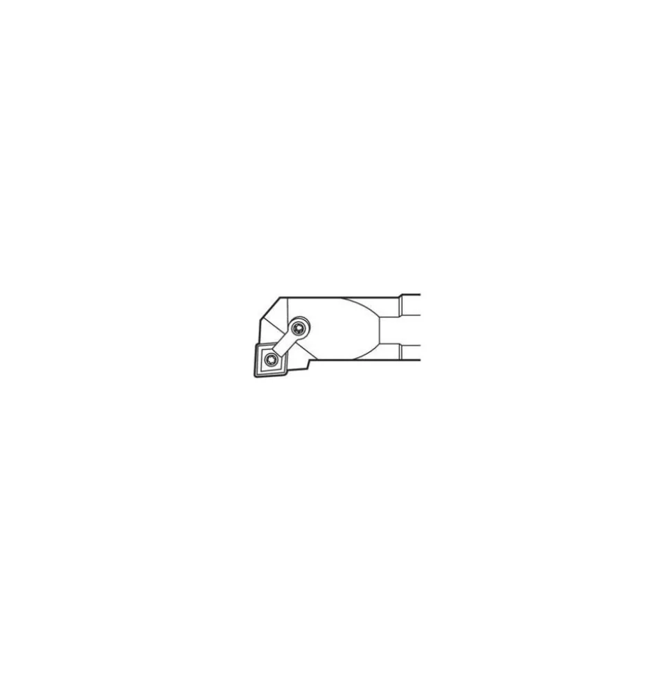 Indexable Boring Bar: A16-MCLNR-4, 1.2800" Min Bore, Right Hand, -5.000 deg Lead Angle, Steel