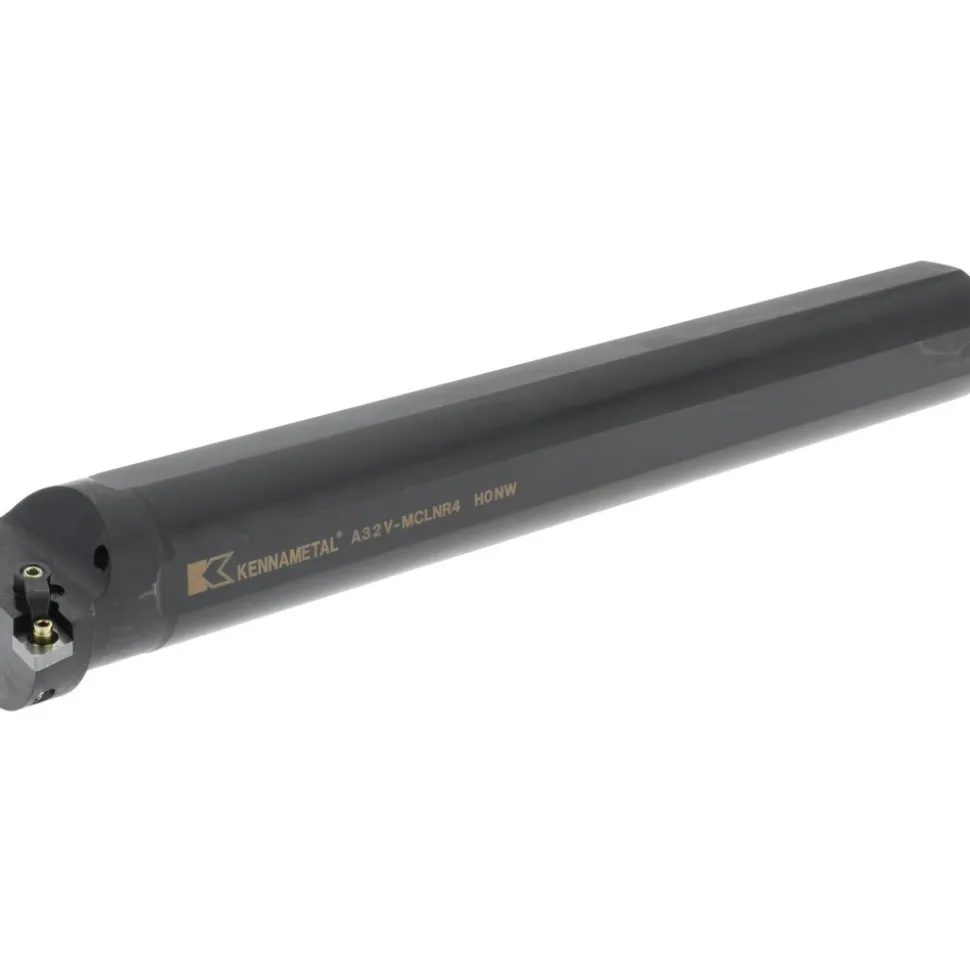 Indexable Boring Bar: A32MCLNR4, 60.96 mm Min Bore, Right Hand, 50.80 mm Shank Dia, -5.000 deg Lead Angle, Steel