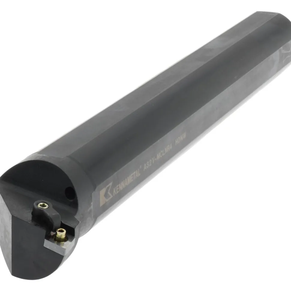 Indexable Boring Bar: A32MCLNR4, 60.96 mm Min Bore, Right Hand, 50.80 mm Shank Dia, -5.000 deg Lead Angle, Steel