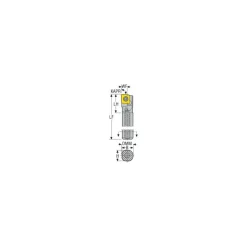 Indexable Boring Bar: A06-SCLCR-2, 0.4720" Min Bore, 95.000 deg Lead Angle, Steel