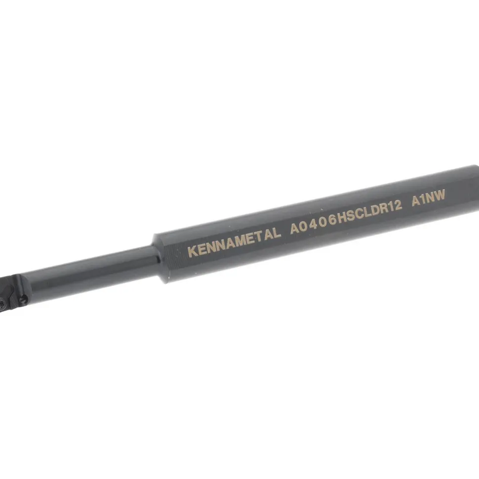 Indexable Boring Bar: A0406SCLDR12, 7.62 mm Min Bore, Right Hand, 9.53 mm Shank Dia, -5.000 deg Lead Angle, Steel