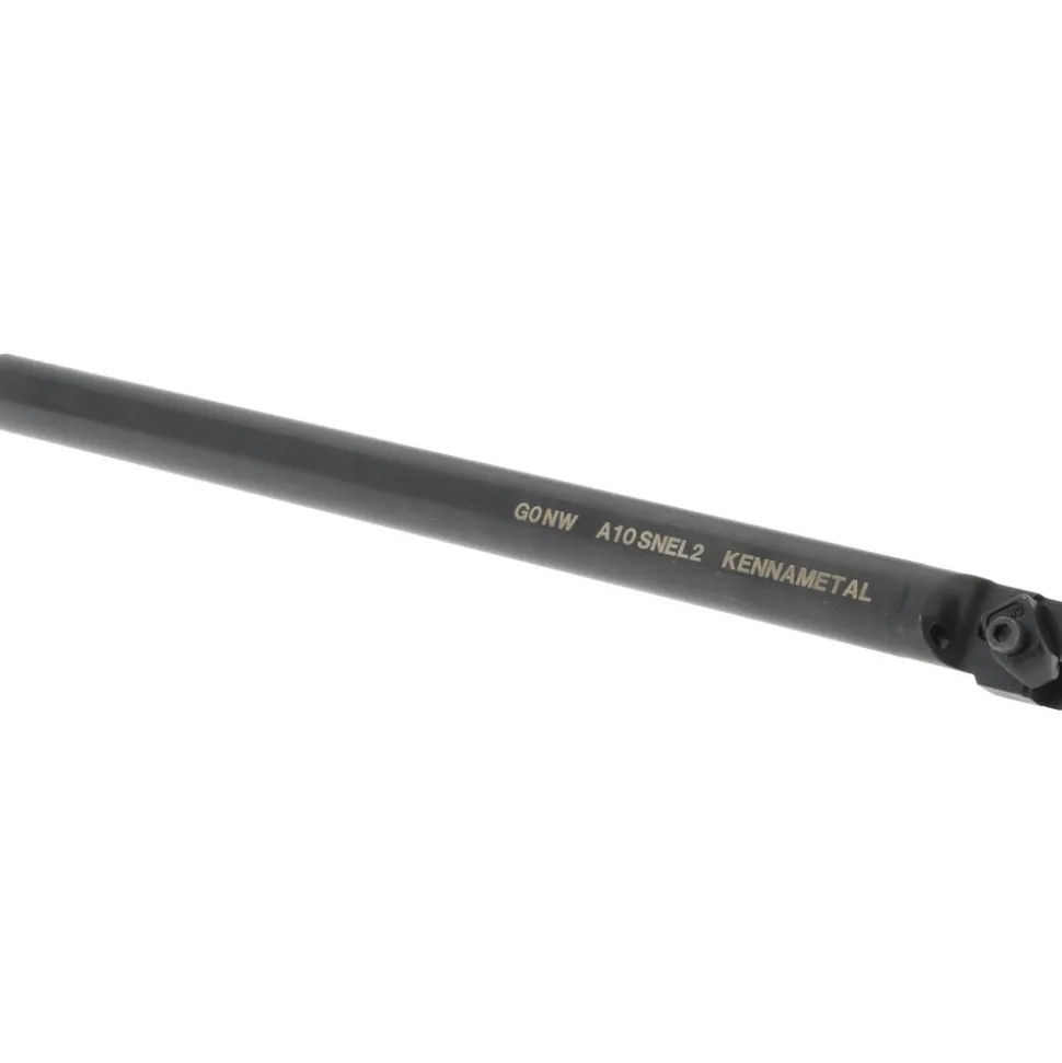 Indexable Boring Bar: A10SNEL2, 25.4 mm Min Bore Dia, Left Hand Cut, 5/8" Shank Dia, 3 ° Lead Angle, Steel