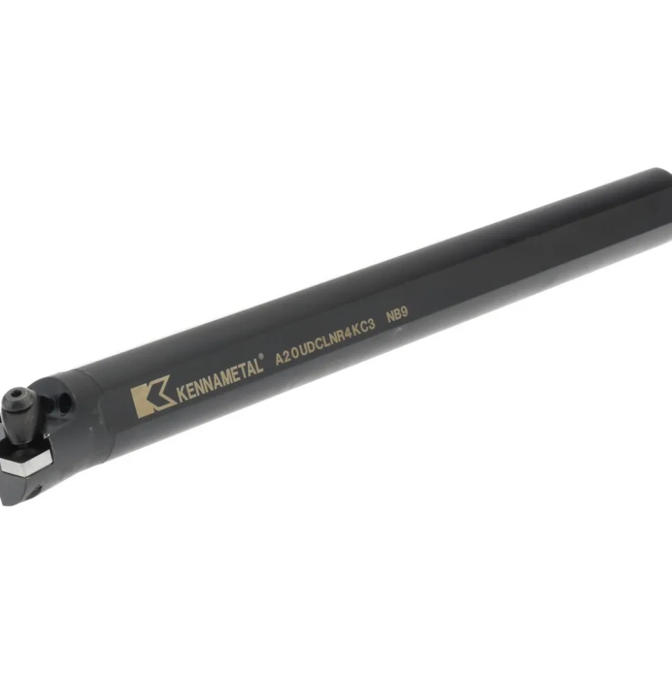 Indexable Boring Bar: A20UDCLNR4KC3, 1.4700" Min Bore, Right Hand, -5.000 deg Lead Angle, Steel
