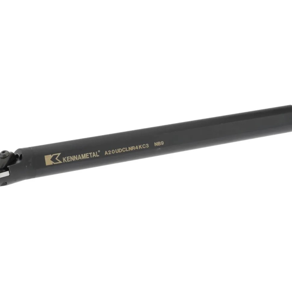 Indexable Boring Bar: A20UDCLNR4KC3, 1.4700" Min Bore, Right Hand, -5.000 deg Lead Angle, Steel