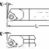 Indexable Boring Bar: 3/16 DIA X 4.0 5 DEG, 0.2300" Min Bore, 5.000 deg Lead Angle, Solid Carbide (Shank) & Steel (Head)