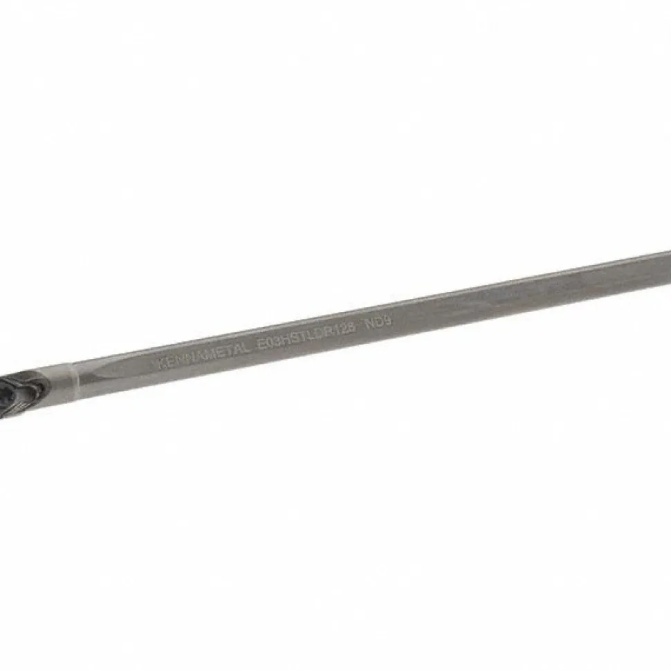 Indexable Boring Bar: E03HSTLDR128, 0.2750" Min Bore, Right Hand, 5.000 deg Lead Angle, Solid Carbide (Shank) & Steel (Head)