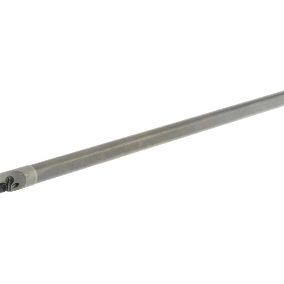 Indexable Boring Bar: E04MSCLDR12, 0.2850" Min Bore, Right Hand, 5.000 deg Lead Angle, Solid Carbide (Shank) & Steel (Head)