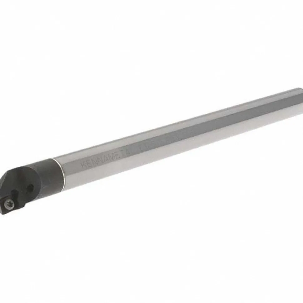 Indexable Boring Bar: E12SCLPR3 KWH, 23.62 mm Min Bore, Right Hand, 19.05 mm Shank Dia, -5.000 deg Lead Angle, Solid Carbide