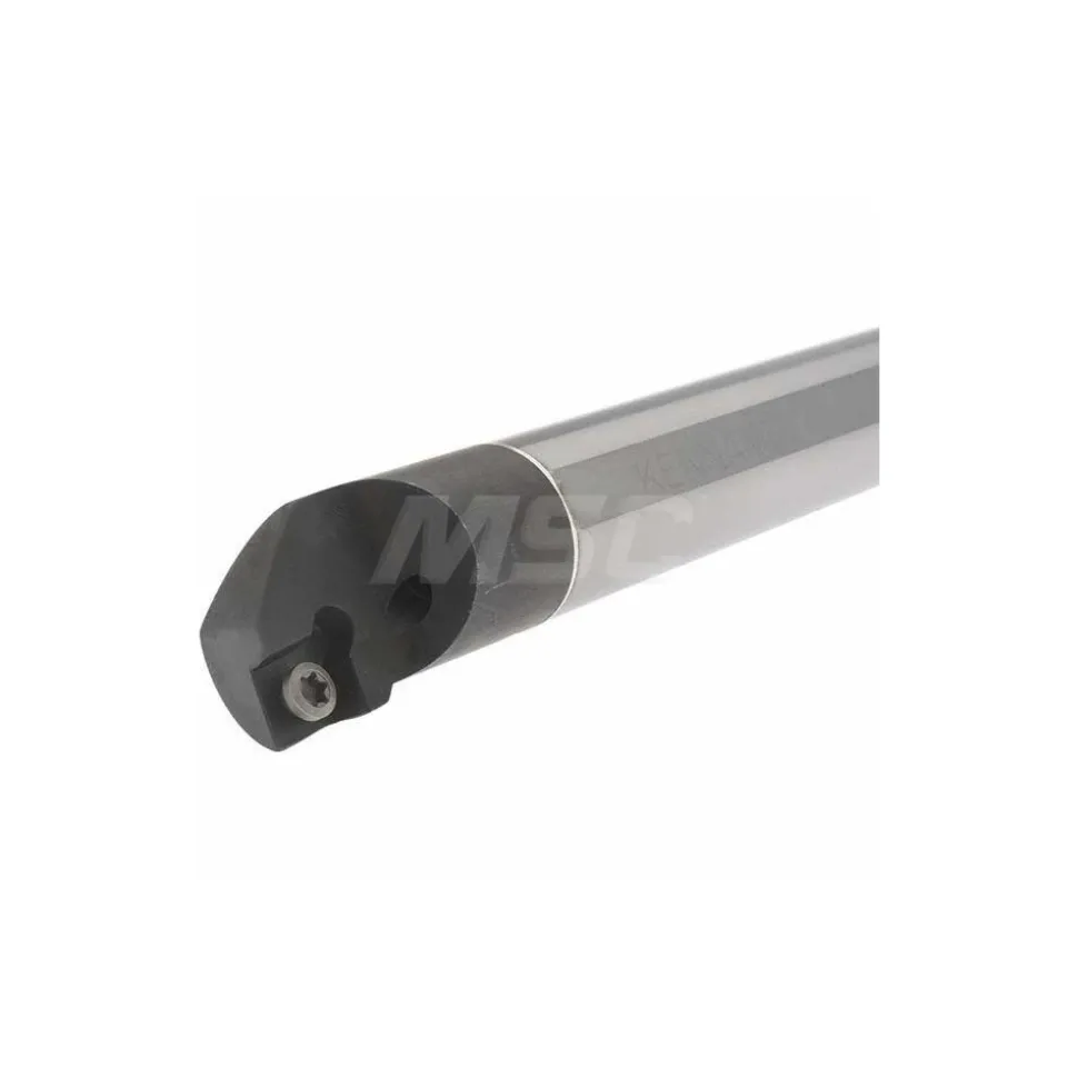 Indexable Boring Bar: E12SCLPR3 KWH, 23.62 mm Min Bore, Right Hand, 19.05 mm Shank Dia, -5.000 deg Lead Angle, Solid Carbide