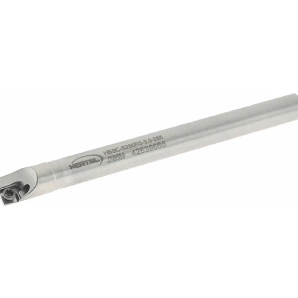 Indexable Boring Bar: HBBC-S250R5-3.0-285, 0.2850" Min Bore, Right Hand, Steel