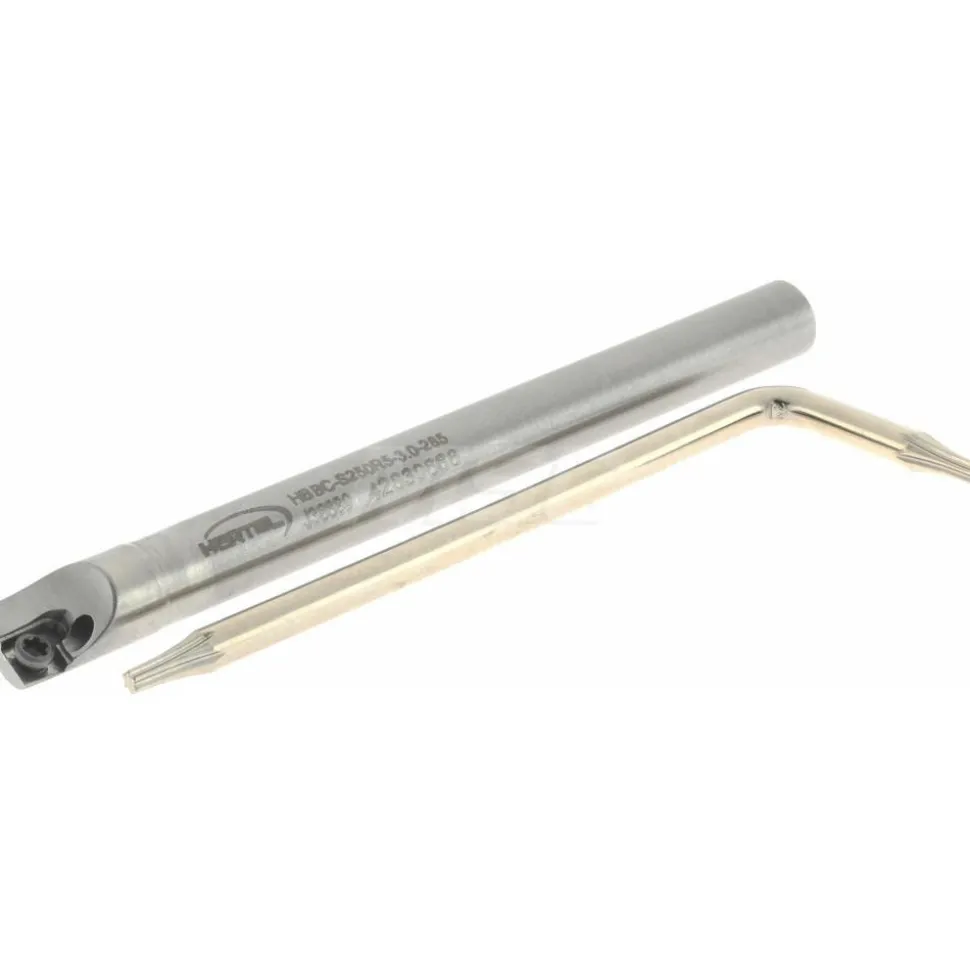 Indexable Boring Bar: HBBC-S250R5-3.0-285, 0.2850" Min Bore, Right Hand, Steel
