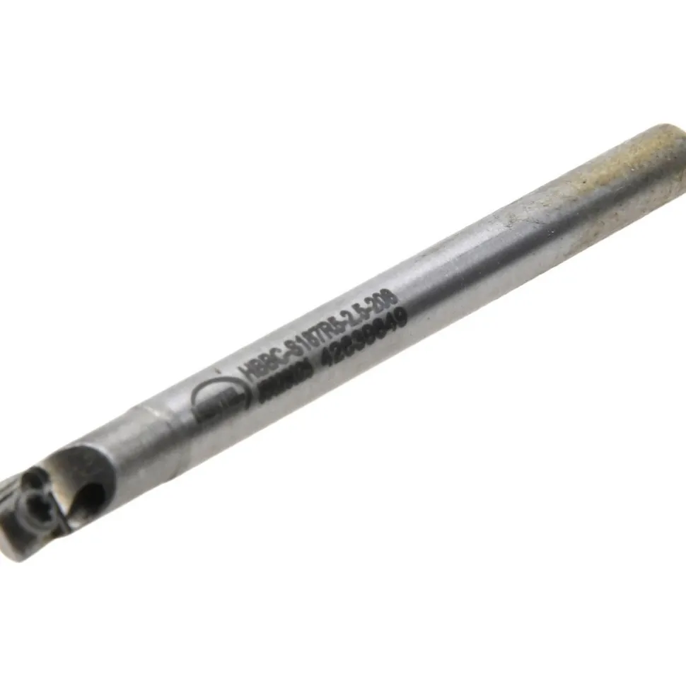 Indexable Boring Bar: HBBC-S187R5-2.5-208, 0.2080" Min Bore, Right Hand, Steel