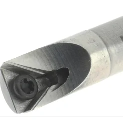 Indexable Boring Bar: HBBQ-S375R5-5.0-438, 0.4380" Min Bore, Right Hand, Steel