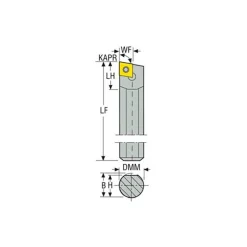 Indexable Boring Bar: H03-SCLDR-1.2, 0.2200
