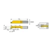 Indexable Boring Bar: PICCO-R002.0050-5IC908, 3.99 mm Shank Dia