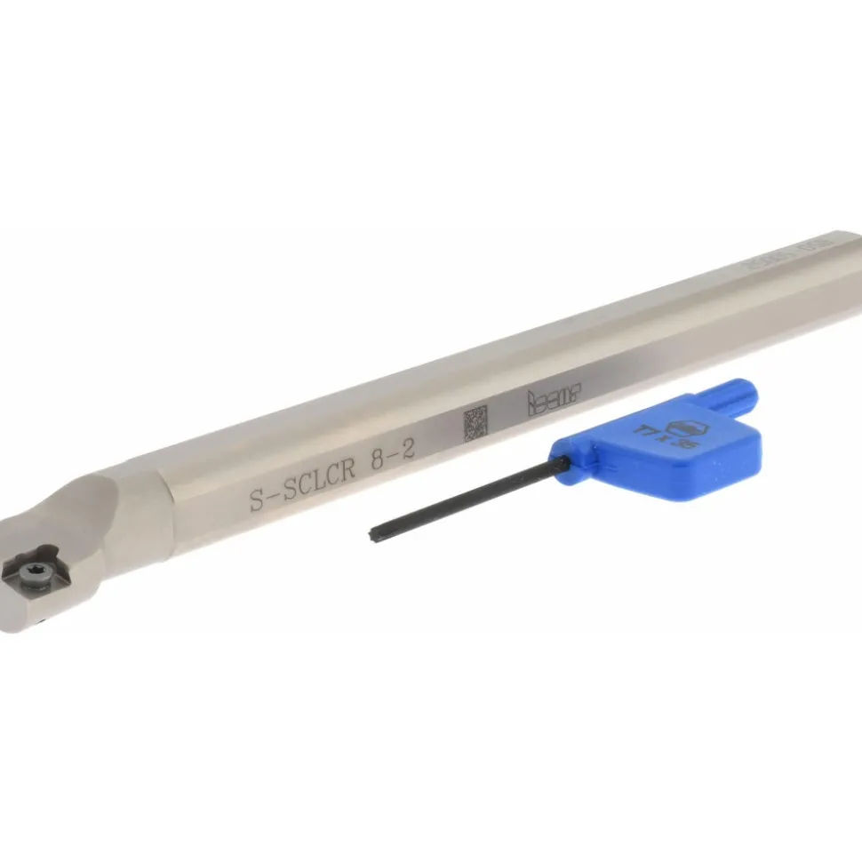 Indexable Boring Bar: S-SCLCR 8-2, 0.6220" Min Bore, Right Hand