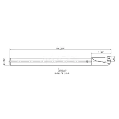 Indexable Boring Bar: S-SCLCR 12-3, 0.9850" Min Bore, Right Hand, -5.000 deg Lead Angle, Steel