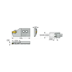 Indexable Grooving Blade: Right Hand, 0.1575